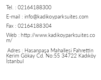 Kadky Park Suites iletiim bilgileri